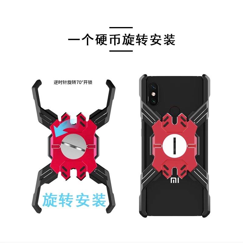Для xiaomi mi 8 Чехол Броня тяжелый песочный металлический Алюминий ЧПУ защиты Скелет голову чехол для телефона чехол кронштейн