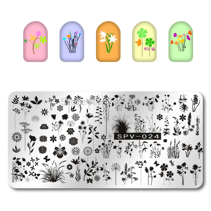 Высокое качество SPV дизайн ногтей шаблон изображение пластина Красота штамп диск