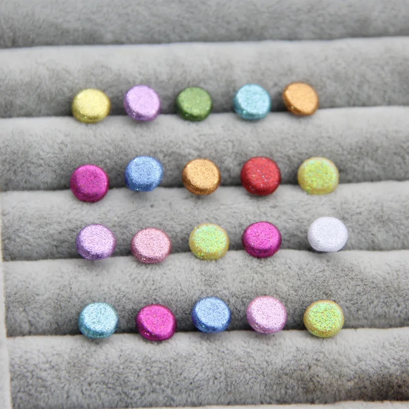 30 шт. смешанные Цвет 9 мм круглый Блестящая обувь с металлическим украшением