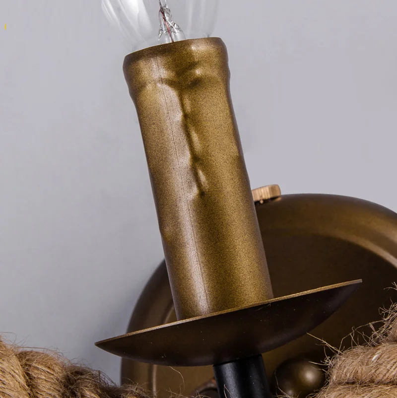 Ностальгический настенный светильник в стиле ретро бра с бронзовым для бара