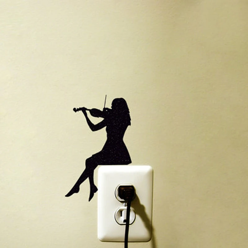 KUCADA черная творческая девушка DIY наклейка домашний декор обои JG1889 | Дом и сад