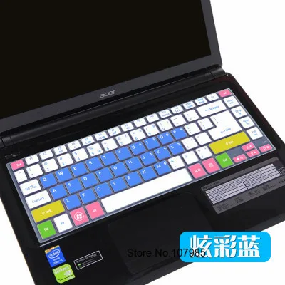 Чехол для клавиатуры ноутбука Защитная крышка для acer Aspire E5-411 471G R7-572G E1-432G R7-571G m3-481g V5-472G V5-473G ms2360 e5-471g - Цвет: Candyblue