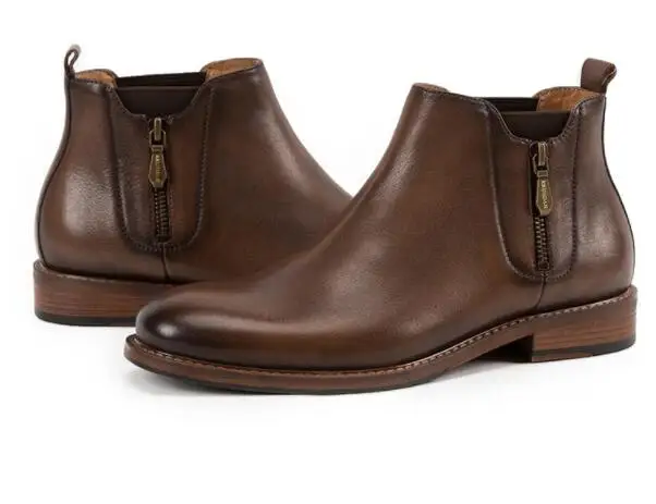 Мужские ботильоны в стиле ретро сезон осень-зима модельные туфли из натуральной