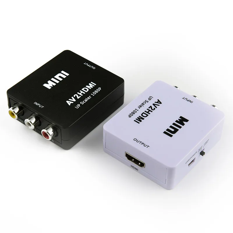 Мини адаптер AV HDMI с поддержкой аудио и видео (CVBS) к преобразователю RCA AV/CVSB L/R 1080P