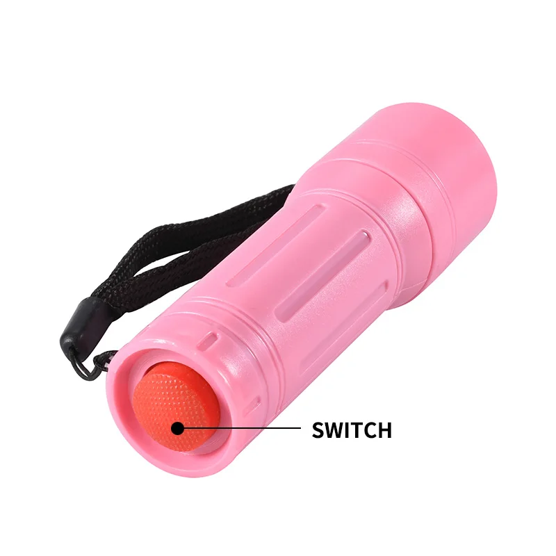 Coba led flashlight plastic torch 9*led bulbs use 3*AAA battery 800lm mini lamp portable floodlight camp night lights lantern