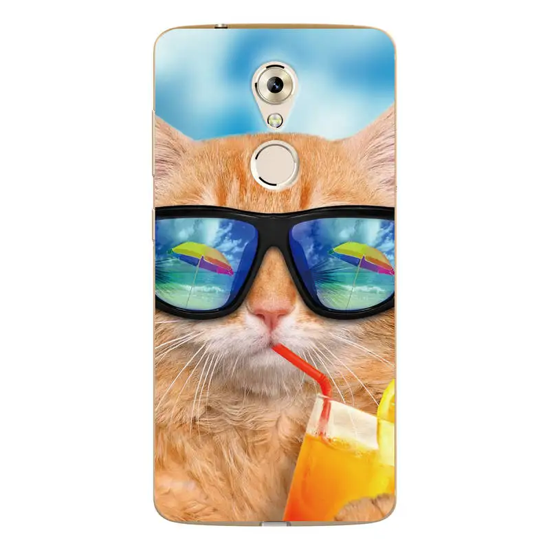Для ZTE Axon 7 Mini Case 5 2 &quotмобильный телефон задняя крышка сумка тигр животных Чехлы