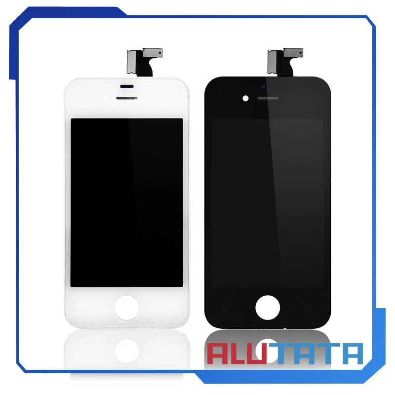 10 ШТ./ЛОТ AAA Качество Экрана Для iPhone 4 4S ЖК-Экран + Сенсорный Дигитайзер Стекла