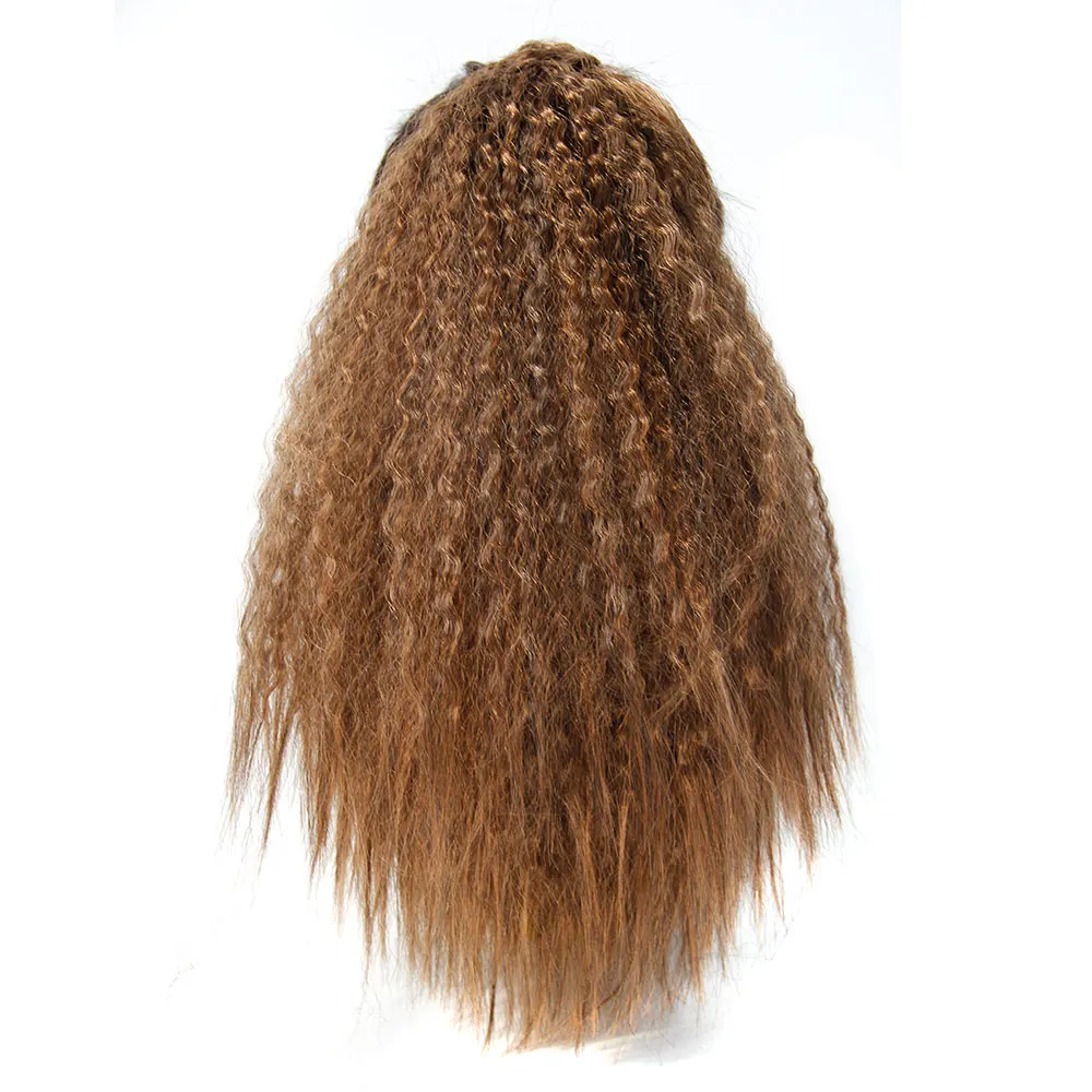YXCHERISHAIR 1" 150 г чёрный; коричневый хвостики длинные странный прямо Обёрточная бумага вокруг синтетической магические хвостики парики расширения
