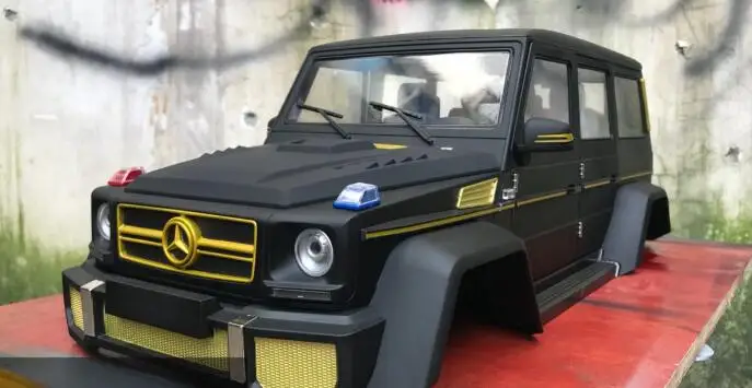 1/10 весы Rock Cralwer грузовика 313 мм G50 G65 черный Окрашенный корпус подходит для осевого