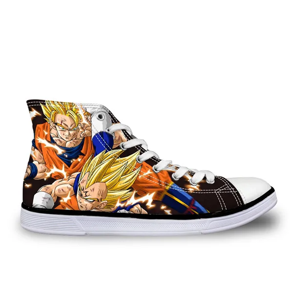 Thikin Dragon Z Ball мужские высокие парусиновые туфли крутой Жемчуг дракона Супер Синий персонаж сын Goku vegeta мужские кроссовки с вулканизированной подошвой - Цвет: H684AK