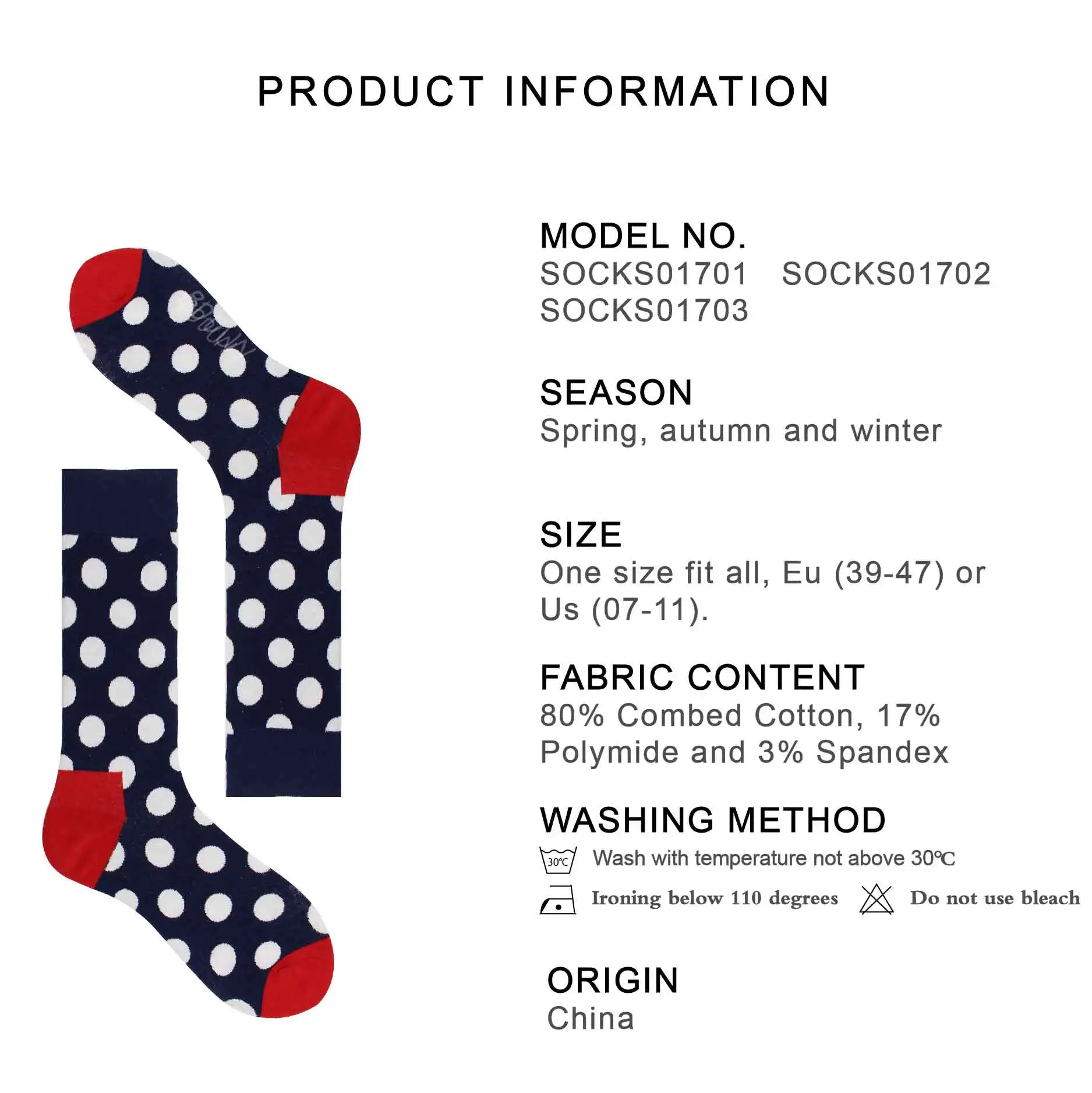 SOKKEN Happy socks пара чесаных хлопковых стоков красочные точка шаблон хип хоп лучший