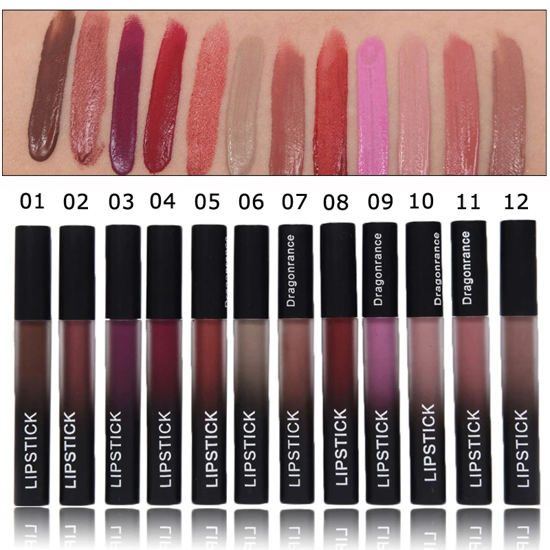 Брендовая жидкая матовая помада для макияжа водостойкий сексуальный красный