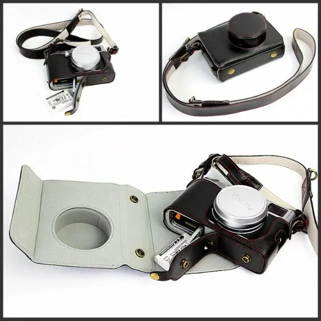 Роскошный Ретро винтажный Чехол из искусственной кожи для камеры Fuji x100 x100s x100t с