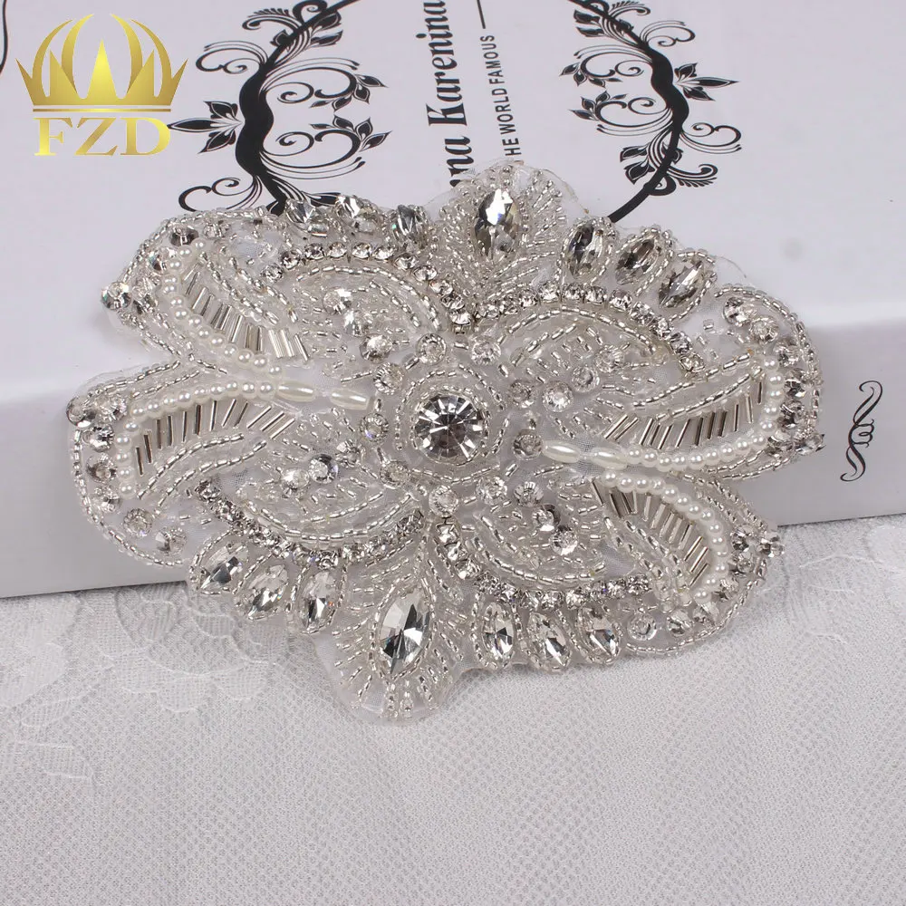 (1 шт.) Свадебные Вышивание аппликация Стразы для новобрачных Пояса бисером