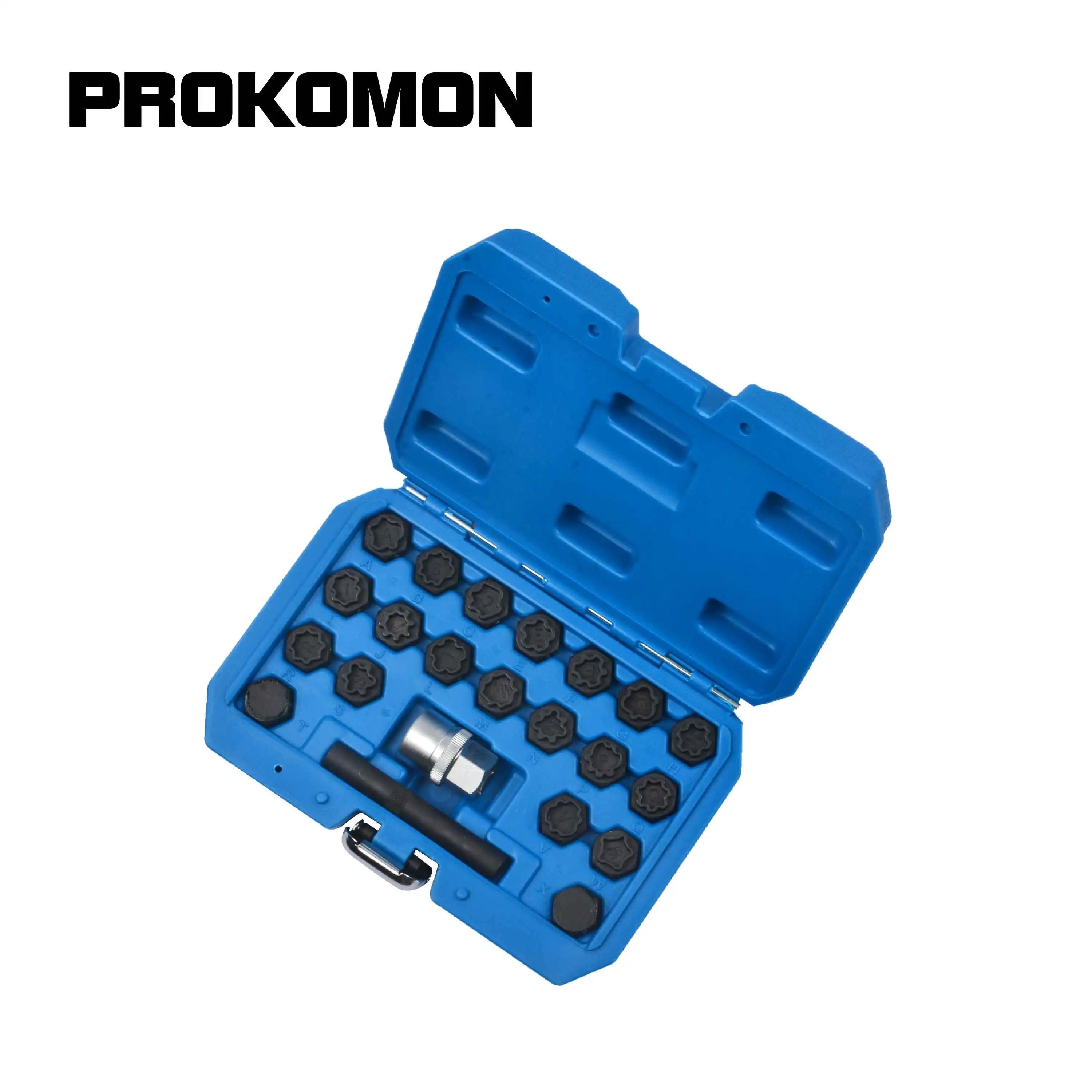 22 шт. Авто колеса гайка замок ключ винты гнездо набор Противоугонный инструмент