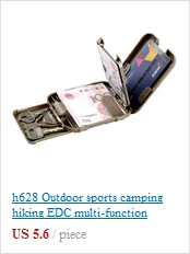 A116 Открытый EDC тактическая расческа для волос ручной работы кожаный чехол из нержавеющей стали и гребень TC4 опционально