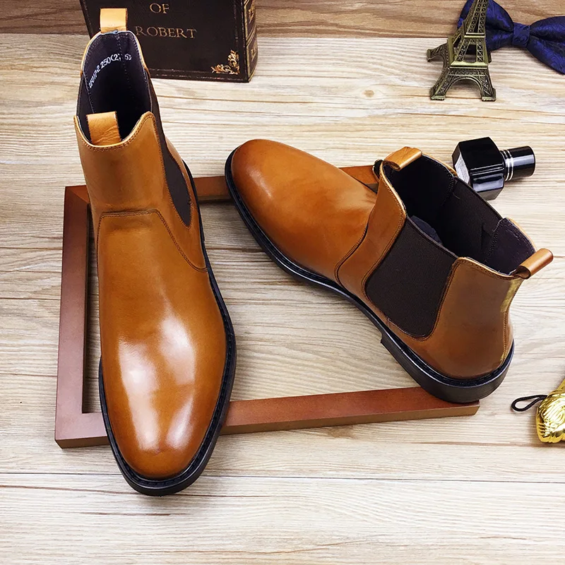 

winter 2018 italian male work boots men black strappy natural leather boots snow imported leather shoes luxe ankle boots oxfords