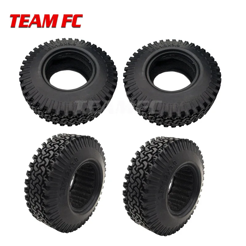 4pcs 4 шт. RC 1:10 гусеничный Beadlock колеса шины 1,9 дюймов резиновые колеса шины 98 мм шины для RC автомобиля Tamiya грузовик осевой SCX10 S347 - Цвет: 4pcs