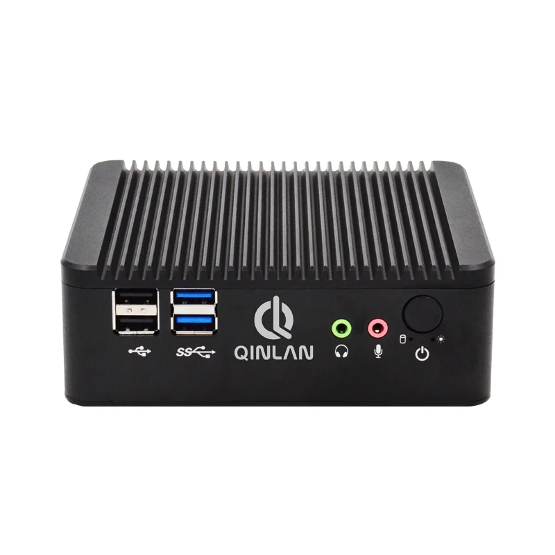 QINLAN безвентиляторный Intel Celeron Mini PC X6620B J1900 четырехъядерный 2 0 GHz Windows7/8/10 Linux мини