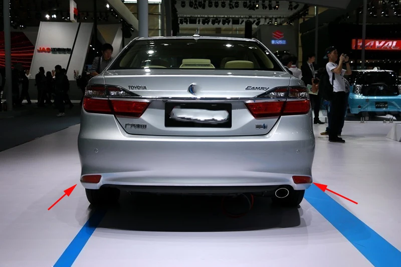 Автомобильный мигающий 2 шт. для Toyota Camry светодиодный светильник заднего бампера, задний противотуманный фонарь, тормозной светильник, светильник поворотника, отражатель