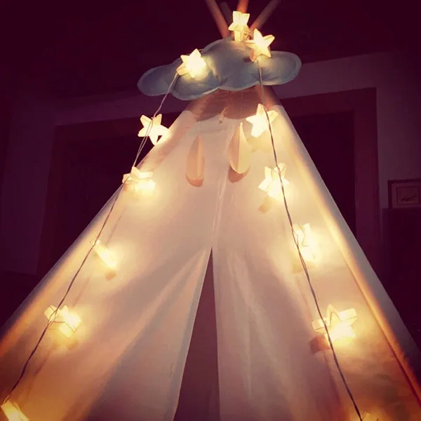 Бумаги Звезды Фонарь для свадьбы украшение Праздник Освещения СВЕТОДИОДНЫЕ Огни