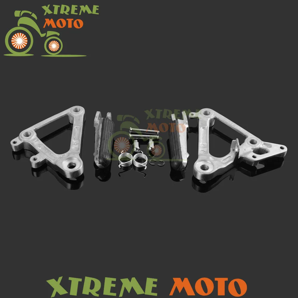 Серебряные Передние Подножки для всадника подножки педали штатив кронштейны Honda