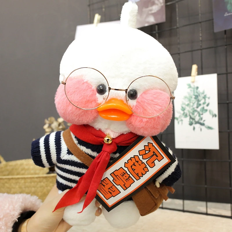TOY169-20 New Hot 30CM Kawaii LaLafanfan Cafe Duck Plush Toy Cartoon Animal Cute Doll Soft Hair Filled Children Dolls& stuffed Toys Gifts - Цвет: TOY169-20