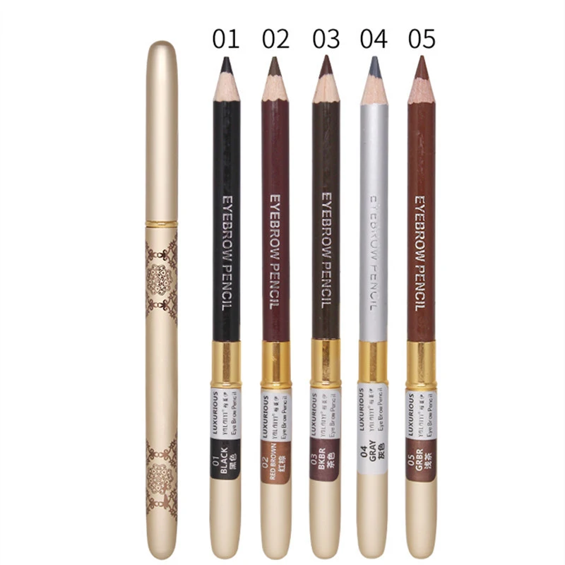 Hot 2018 New Professional Eyebrow Pencil With Brush Women Make up Tools Double Head Cosmetics Waterproof Not blooming | Красота и