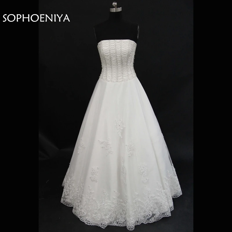 

New Arrival A-Line Wedding dresses 2021 Vestido de noiva Full Beading Bride Wedding dress bruidsjurken casamento Wedding gowns