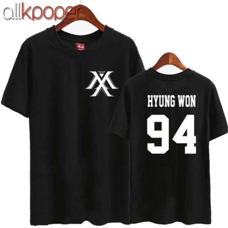 ALLKPOPER Kpop MONSTA X Футболка в стиле MINHYUK футболка унисекс хлопок IM KIHYUN WONHO|kpop t-shirt|t-shirt