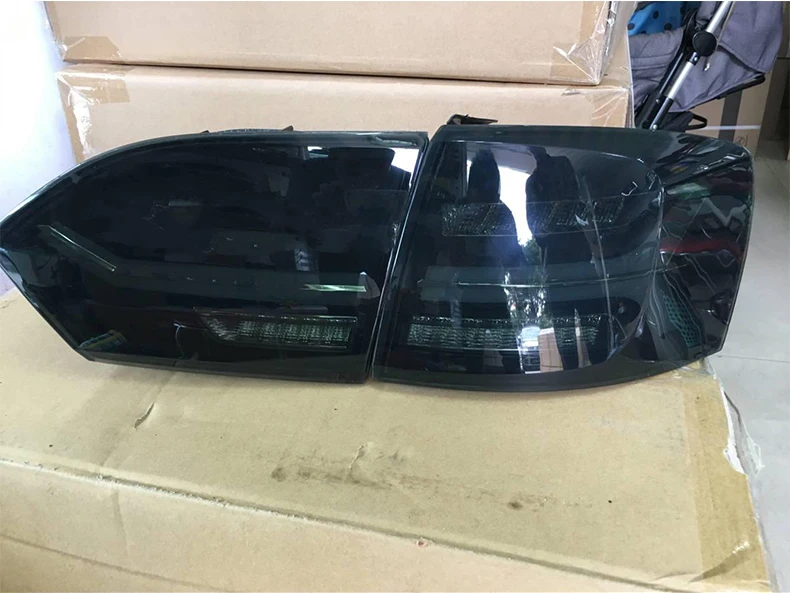 KOWELL автомобильный Стайлинг для Volkswagen Jetta MK6 задний светильник 2012- светодиодный DRL тормозной движущийся Желтый поворотный задний светильник