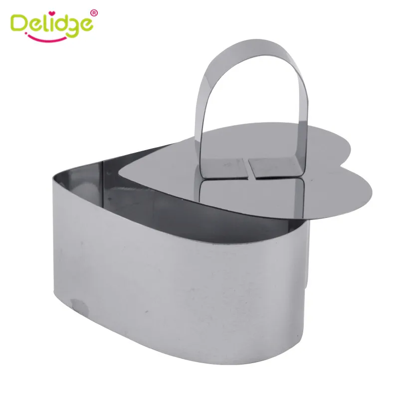 Delidge 1 шт. муссы формочки для печенья 3D из нержавеющей стали кондитерское печенье, фондан, пирог форма для выпечки свадебный торт украшения инструменты