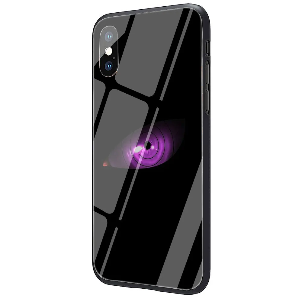 G9 Черный чехол из закаленного стекла ТПУ с аниме Наруто для iPhone 11 Pro X или 10 8 7 6 6S Plus Xr Xs Max - Цвет: G9