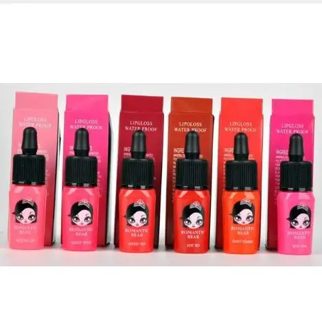Long Lasting Lipgloss waterptoof Liquid Lipsticks 6 colors available with retail packing box DHL Shipping |
