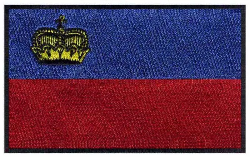 Патчи с вышивкой в виде флага Лихтенштейна шириной 3 дюйма|patch logo|flag patchembroidery flag |