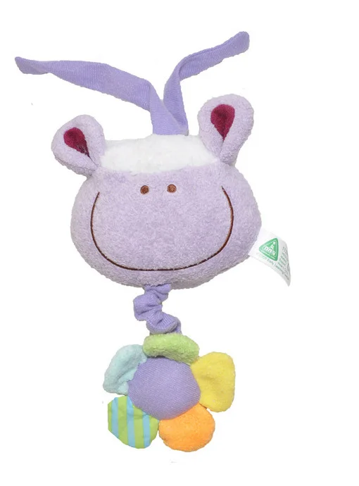 Violet sheep rattle Мягкая детская кроватка кровать коляска спиральная игрушка текстурированная Мобильная погремушка Висячие животные плюшевые игрушки Новорожденные Обучающие автокресла полотенце - Цвет: Violet sheep rattle