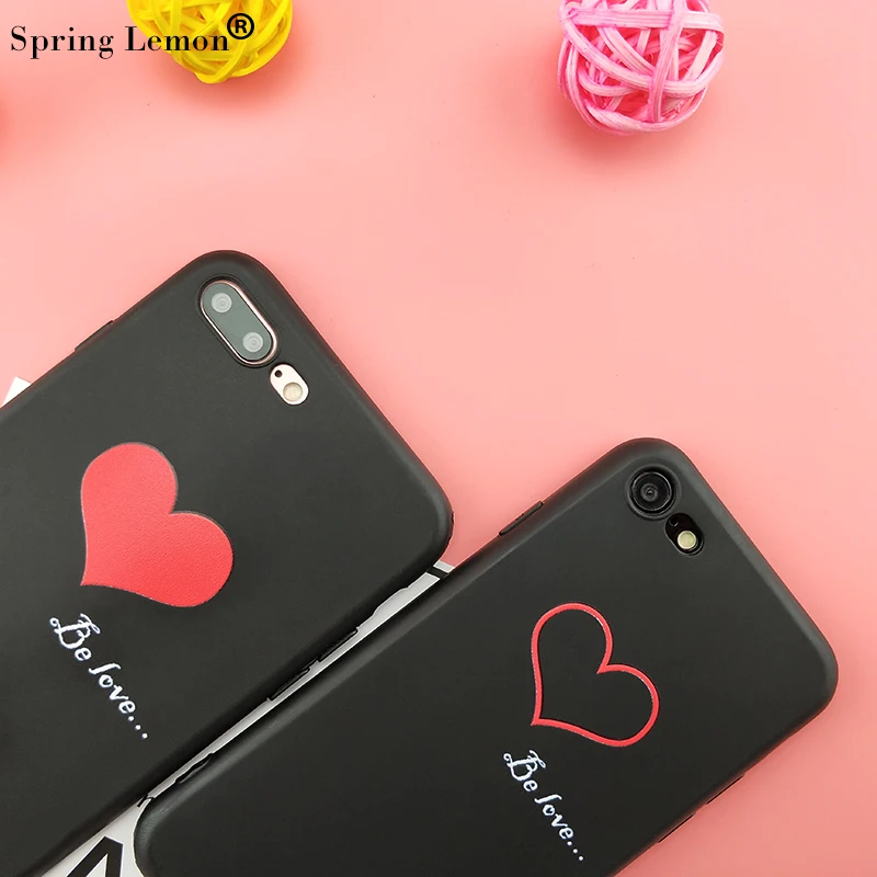 Spring Lemon BeLove Heart Soft Cover Case For iPhone 8PLUS 8 7 7PLUS X 6 6S 6PLUS PLUS 5 5S |