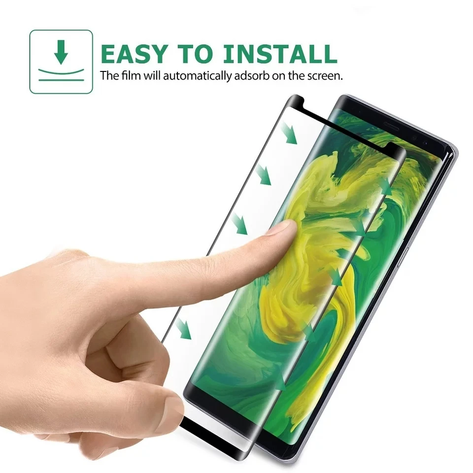 E-SKY полный клей Экран протектор для samsung Galaxy S8 S9 плюс закаленное стекло Сэма note8 note9