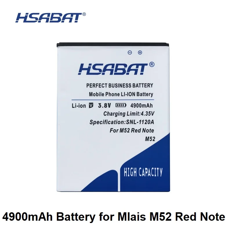 Аккумулятор HSABAT 4900 мАч M52 для Mlais Red Note|Аккумуляторы мобильных телефонов| |
