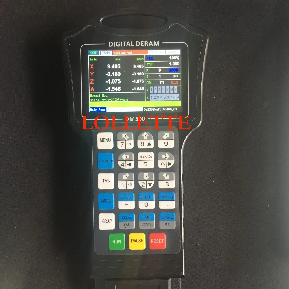 DM500 3/4 Axis mach3 ручной ЧПУ система движения с подвесным контроллером 500 кГц G код CAD/CAM поддержка USB флэш-диск