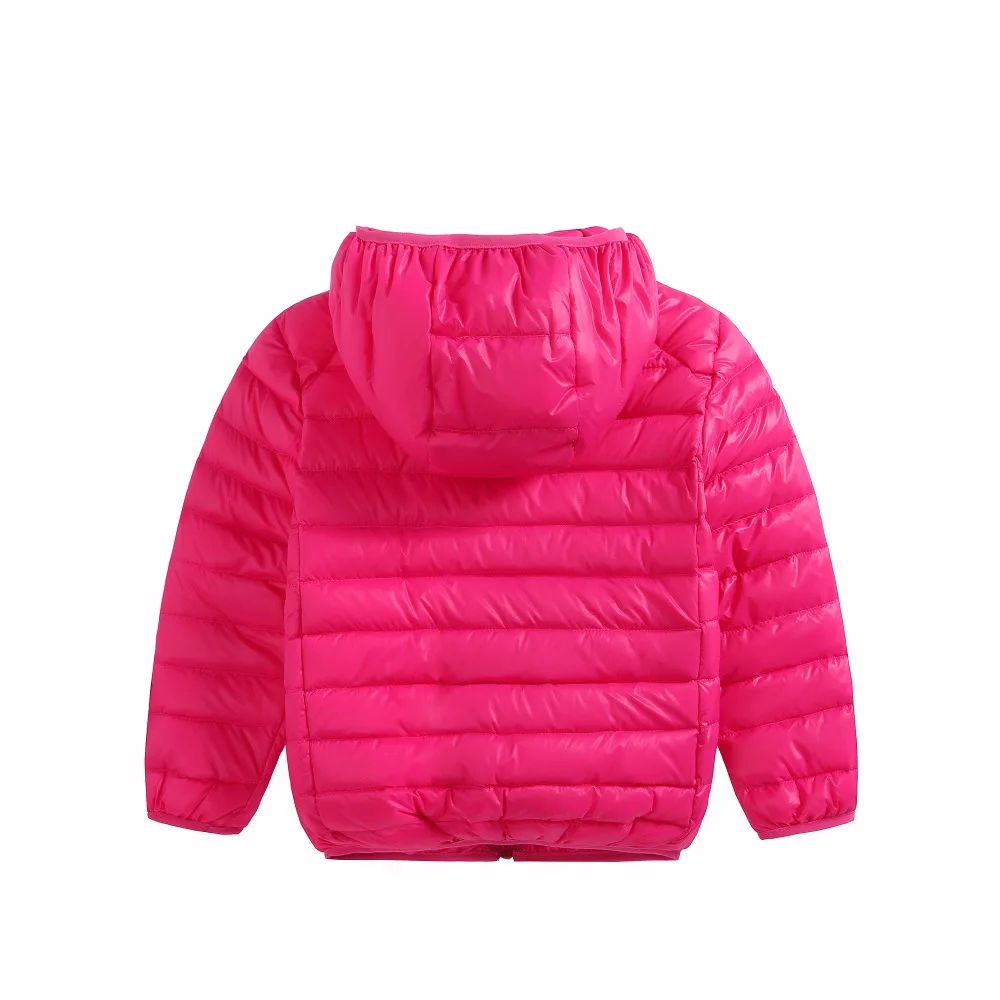Ультралегкая теплая куртка пуховик на утином пуху для мальчиков и девочек одежда