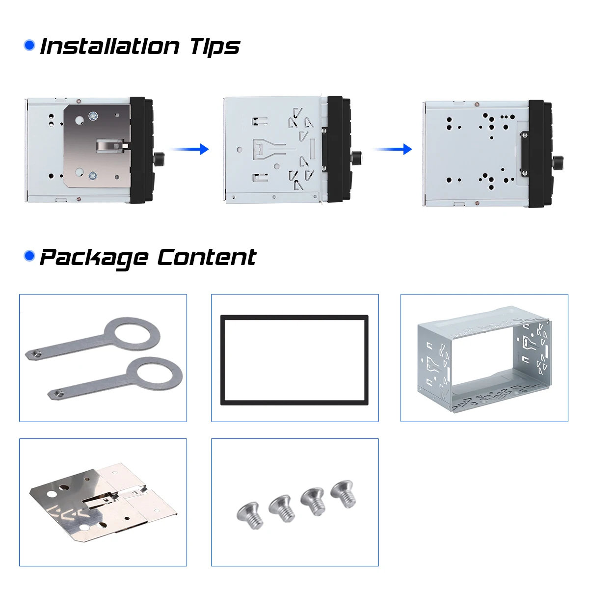 Универсальный комплект установки 2 din головное устройство для автомобильного DVD