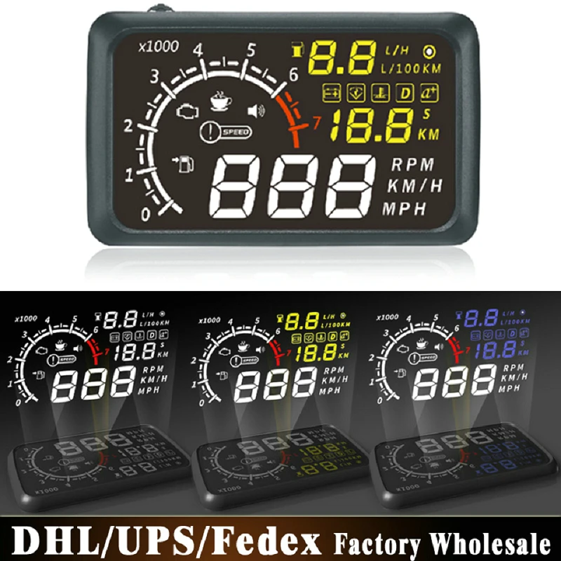 Дисплей головного устройства OBD2 10 шт./лот автомобильный комплект монитор для