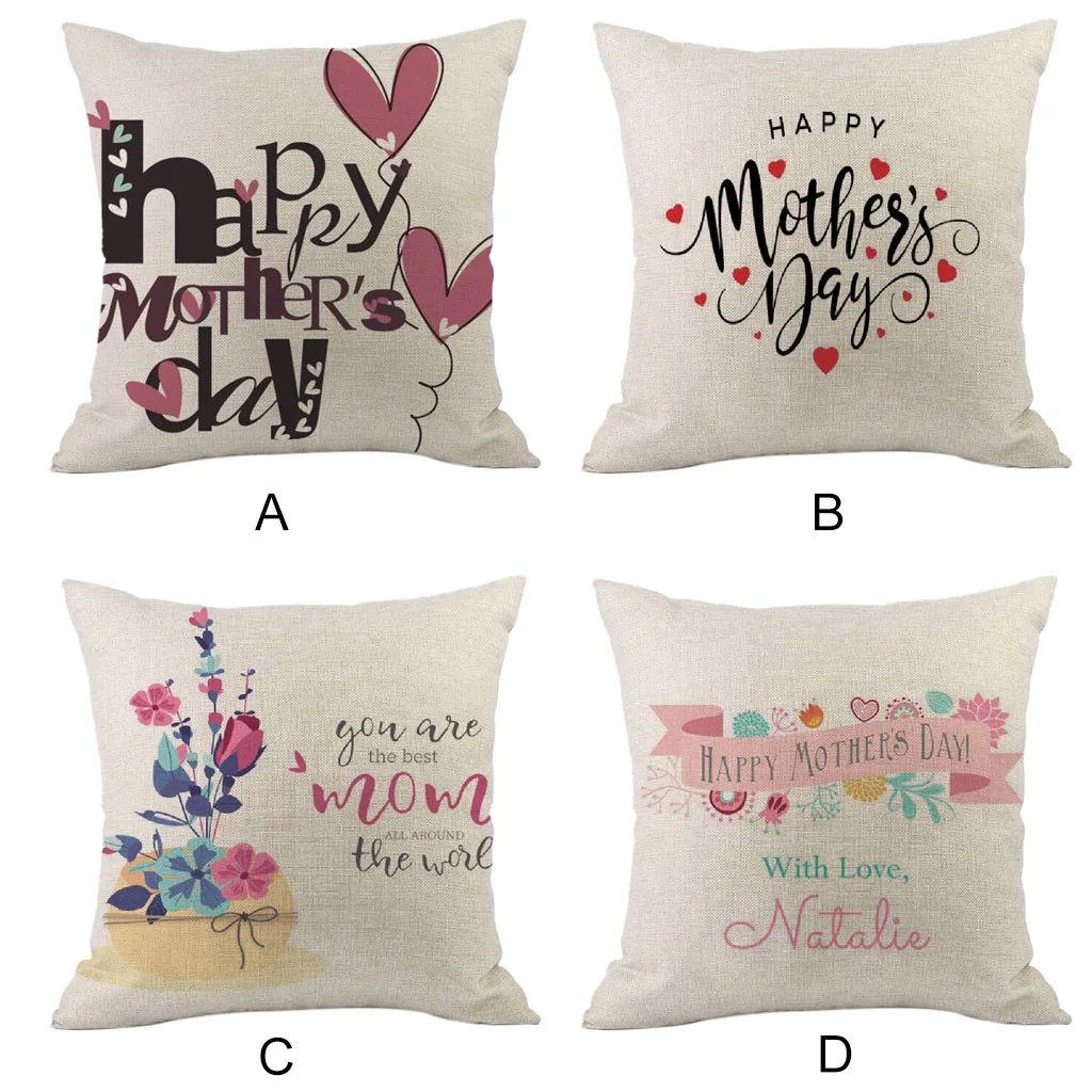 Домашний текстиль готовая наволочка День матери продаж модные Льняная