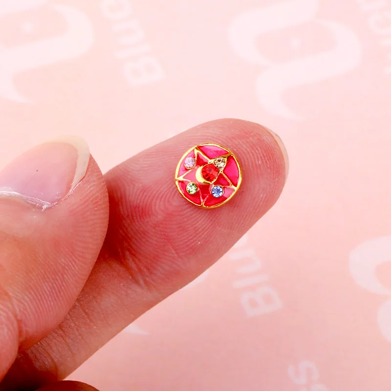 Синева 10 шт./лот красный Рождество Star Дизайн блеск Стразы для Гвозди Книги по
