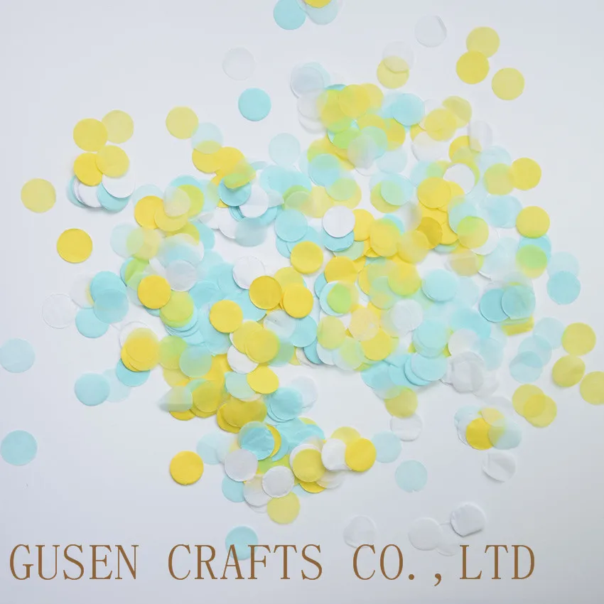 3000 биоразлагаемая романтичная зеленая Мятная салфетка с круглыми конфетти|confetti