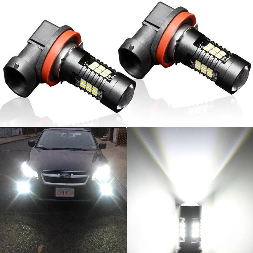 2 шт./компл. H11/H8 21SMD светодиодный высокое Мощность автомобиля объектив проектора