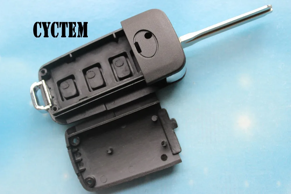 CYCTEM Car Key Blank Cover 3 Buttons Flip Folding Remote Shell Fob Case Replacement Fit For Toyota Camry | Автомобили и мотоциклы