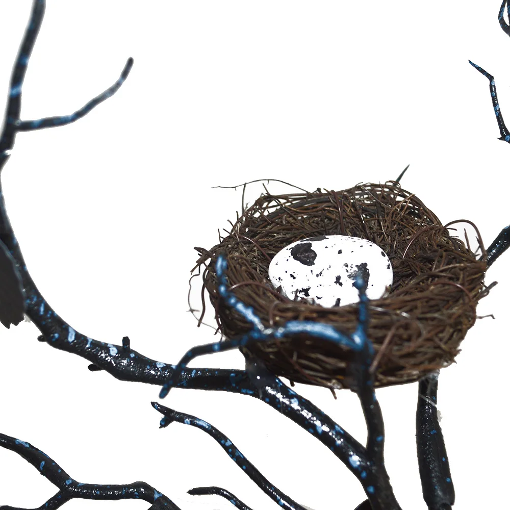 

Gothic Halloween Headpiece Butterfly Crow Nest Rose Twig Antlers Headband Forest Dark Witch Masquerade Costume Headdress Prop