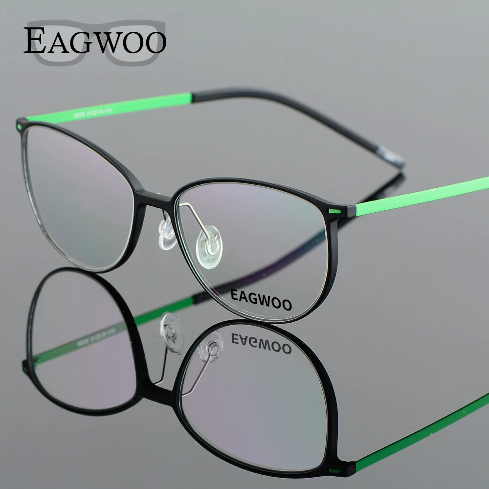Очки EAGWOO EMS из чистого титана очки для девочек и мальчиков с полной оправой